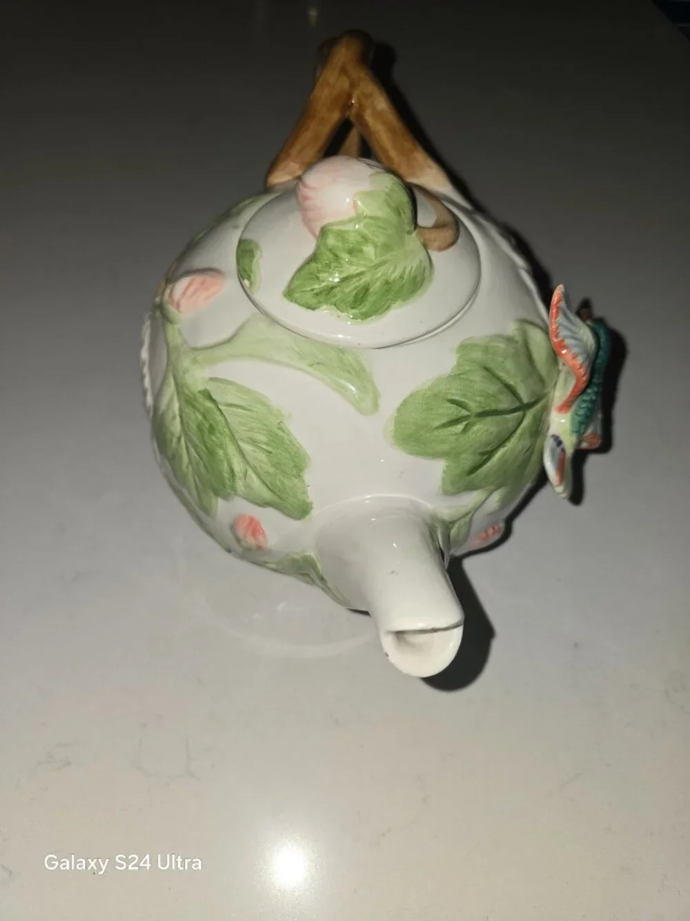 vintage, hand-painted earthenware Hummingbird (Sculpted) by Fitz & Floyd